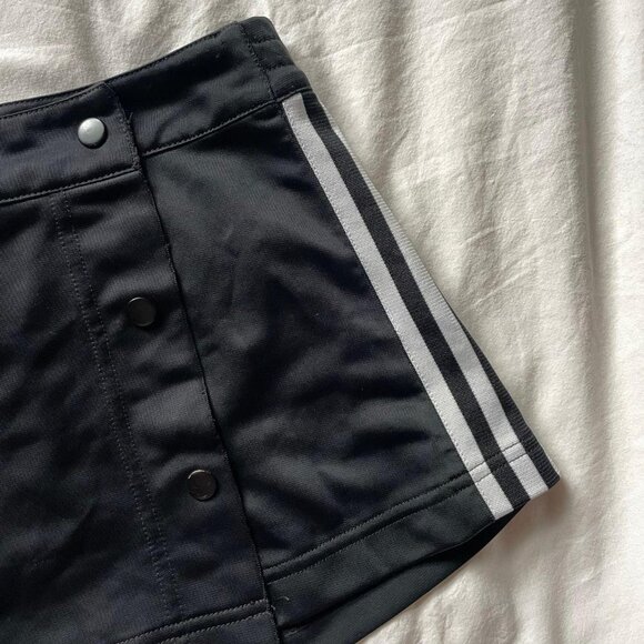Adidas Black Mini Skirt with White Stripes - Picture 2 of 7